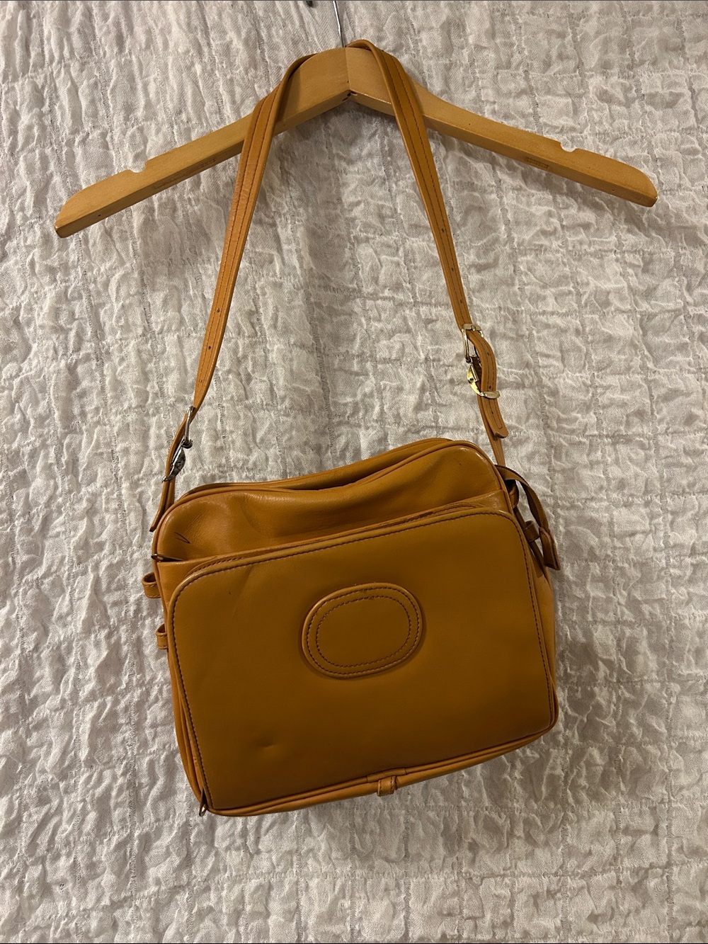 An Ambassador Design Leather Bag, Adjustable Strap